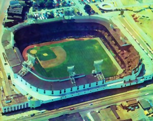 1968 Tiger Stadium Art_Vintage Baseball Stadium Art_Detroit Tigers Art